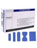 Scatola 100 CEROTTI Assort. in 5 misure BLU DETECTABLE CER049