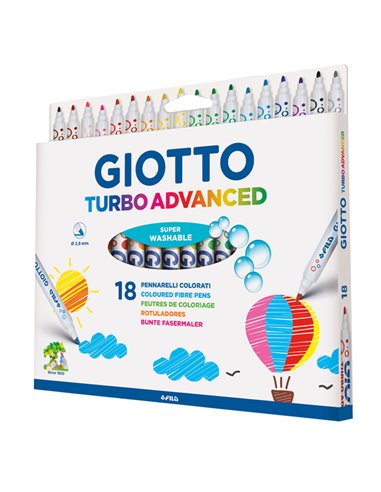 ASTUCCIO 18 PENNARELLI GIOTTO TURBO ADVANCED 426200 GIOTTO PENNARELLI