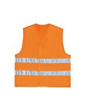 GILET ALTA VISIBILITA' ARANCIO FLUO Tg. L GILP2ORGT