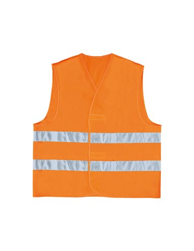 GILET ALTA VISIBILITA' ARANCIO FLUO Tg. L GILP2ORGT DELTAPLUS ALTA VISIBILITA'