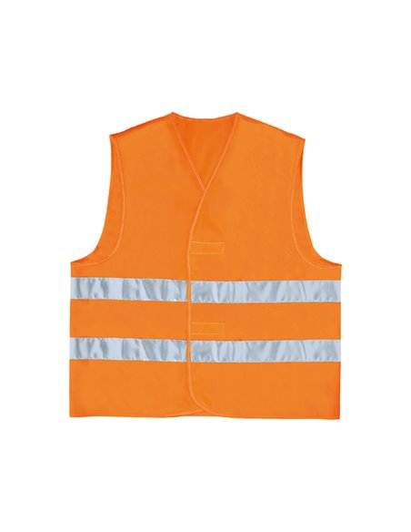 GILET ALTA VISIBILITA' ARANCIO FLUO Tg. L GILP2ORGT DELTAPLUS ALTA VISIBILITA'