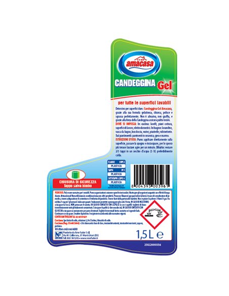 CANDEGGINA GEL igienizzante 1500ML 100805003961 AMACASA DETERGENTI-DETERSIVI PER PULIZIA