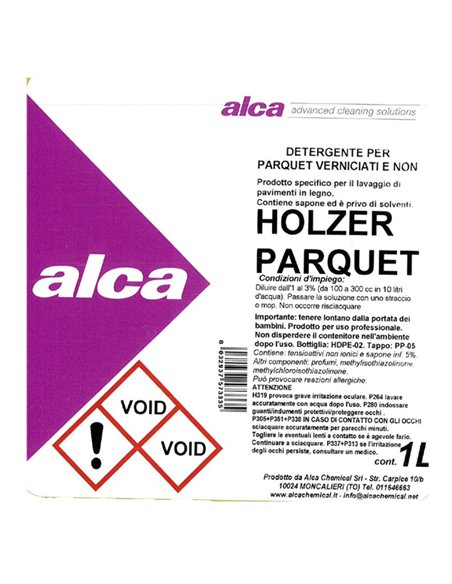 DETERGENTE per PARQUET Holzer 1Lt Alca ALC429 ALCA DETERGENTI-DETERSIVI PER PULIZIA