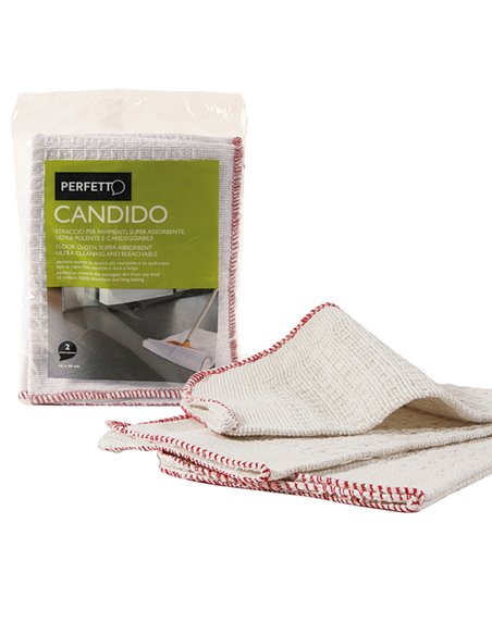 2 STROFINACCI PAVIMENTI 56x40cm CANDIDO PERFETTO 0266A
