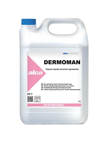 SAPONE LIQUIDO 5Lt per sporco medio DERMOMAN Alca ALC578 ALCA SAPONI E PASTE LAVAMANI