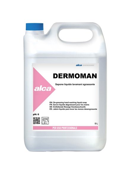 SAPONE LIQUIDO 5Lt per sporco medio DERMOMAN Alca ALC578 ALCA SAPONI E PASTE LAVAMANI