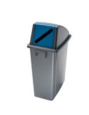 CONTENITORE Office 60Lt + COPERCHIO BLU con FERITOIA per CARTA 114215