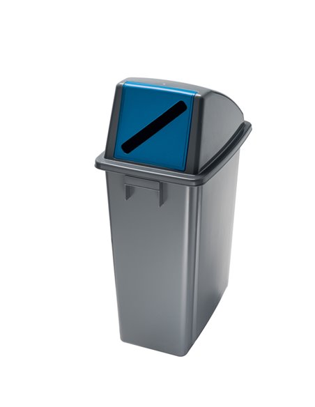 CONTENITORE Office 60Lt + COPERCHIO BLU con FERITOIA per CARTA 114215 Medial PATTUMIERE E BIDONI