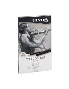 ASTUCCIO METALLO assortimento REMBRANT CHARCOAL SET LYRA L2051112 LYRA GESSETTI-CARBONCINO