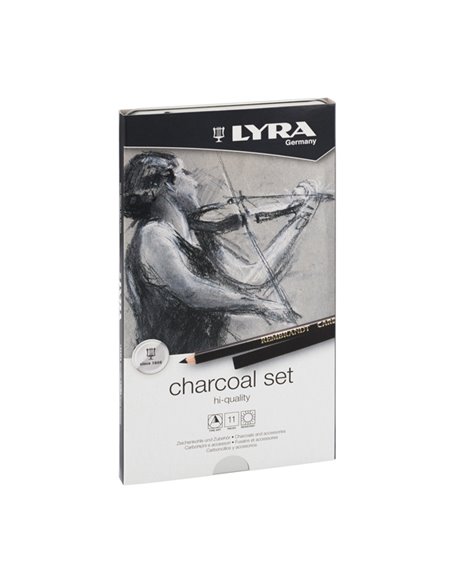 ASTUCCIO METALLO assortimento REMBRANT CHARCOAL SET LYRA L2051112 LYRA GESSETTI-CARBONCINO