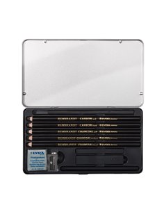ASTUCCIO METALLO assortimento REMBRANT CHARCOAL SET LYRA L2051112 LYRA GESSETTI-CARBONCINO 2