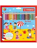 Astuccio 24 pastelli Trio Thick colori assortiti STABILO 203/2-24