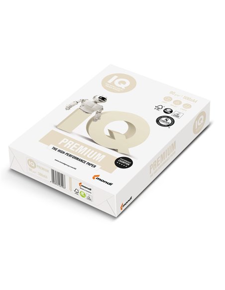 CARTA BIANCA IQ PREMIUM A4 210x297mm 90gr 500fg MONDI 6011