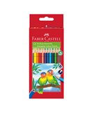 ASTUCCIO 12 PASTELLI COLORATI TRIANGOLARI ECO FABER CASTELL 120523
