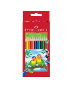 ASTUCCIO 12 PASTELLI COLORATI TRIANGOLARI ECO FABER CASTELL 120523 FABER-CASTELL PASTELLI COLORATI