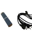 BUSTA 100 FASCETTE IN NYLON 100X2,5 MM BIANCO 3190W