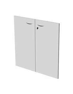 COPPIA ANTE in MELAMIN. x libreria bassa L76cm BIANCO ALBASL76_3 ARTEXPORT LIBRERIE