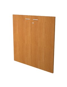 COPPIA ANTE in MELAMIN. x libreria bassa L76cm NOCE CHIARO ALBASL76_4 ARTEXPORT LIBRERIE