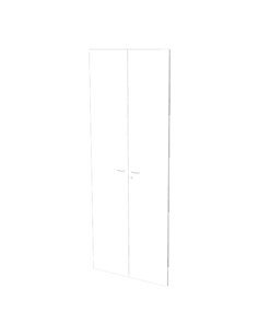 COPPIA ANTE in MELAMIN. x libreria alta L76cm BIANCO ALBLTL76_3 ARTEXPORT LIBRERIE