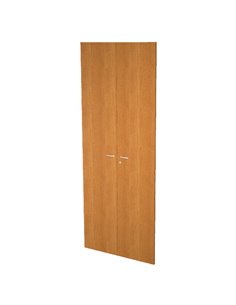 COPPIA ANTE in MELAMIN. x libreria alta L76cm NOCE CHIARO ALBLTL76_4 ARTEXPORT LIBRERIE