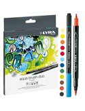 ASTUCCIO 12 PENNARELLI AQUA BRUSH DUO LYRA L6521120