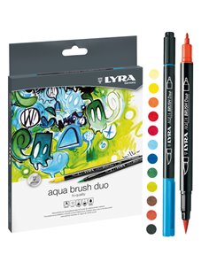 ASTUCCIO 12 PENNARELLI AQUA BRUSH DUO LYRA L6521120