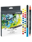 Astuccio 24 pennarelli Aqua Brush Duo LYRA L6521240
