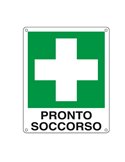 CARTELLO ALLUMINIO 12x14,5cm 'PRONTO SOCCORSO' E20101K