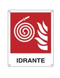 CARTELLO ALLUMINIO 25x31cm 'IDRANTE'' E20117X