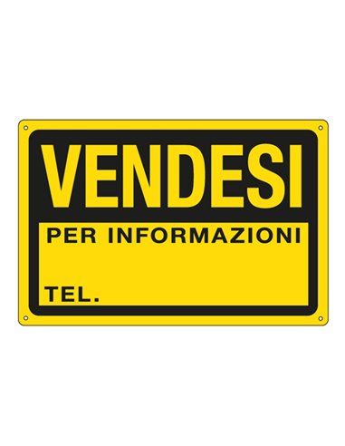 CARTELLO IN PPL 30x20cm 'VENDESI' 3344P
