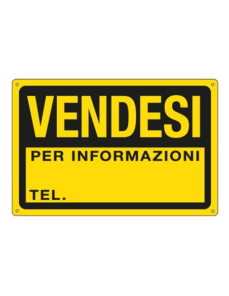 CARTELLO IN PPL 30x20cm 'VENDESI' 3344P