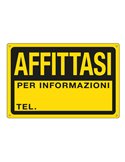 CARTELLO IN PPL 30x20cm 'AFFITTASI' 3345P
