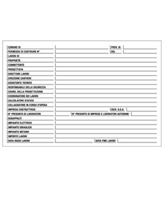 CARTELLO POLIONDA 67x100cm 'CANTIERE SPECIFICHE DEI LAVORI' PO7003 CARTELLI SEGNALATORI CARTELLI INFORMATIVI