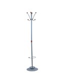 APPENDIABITI DALLAS 180CM A 8 POSTI C/PORTAOMBRELLI GRIGIO APUBR4-GR