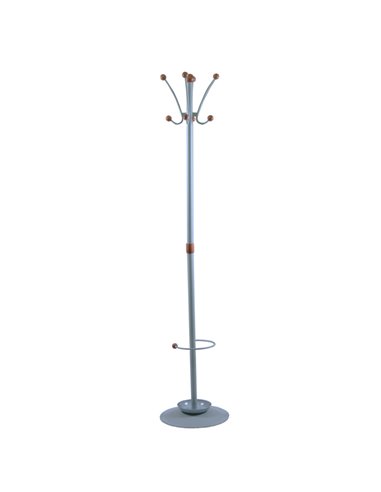 APPENDIABITI DALLAS 180CM A 8 POSTI C/PORTAOMBRELLI GRIGIO APUBR4-GR Unisit APPENDIABITI
