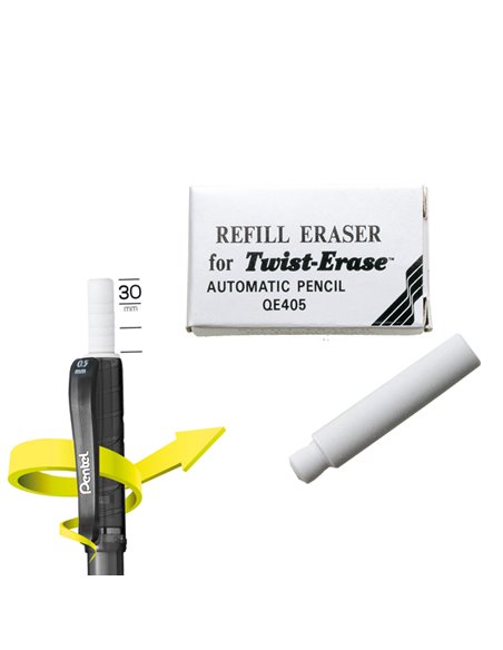 CONF. 3PZ GOMMINI PER TWIST ERASE PENTEL E10 PENTEL GOMME