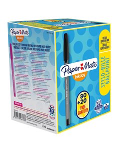 SPECIAL PACK 80+20PENNA SFERA InkJoy 100 NERO 1.0MM PAPERMATE S0977410