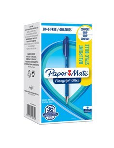 Special pack 30+ 6 penna sfera scatto FLEXGRIP ULTRA 1.0 blu PAPERMATE 1910074 PAPERMATE A SCATTO