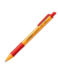 Penna a sfera a scatto POINTBALL® GREEN STABILO 0,5mm rosso 6030/40