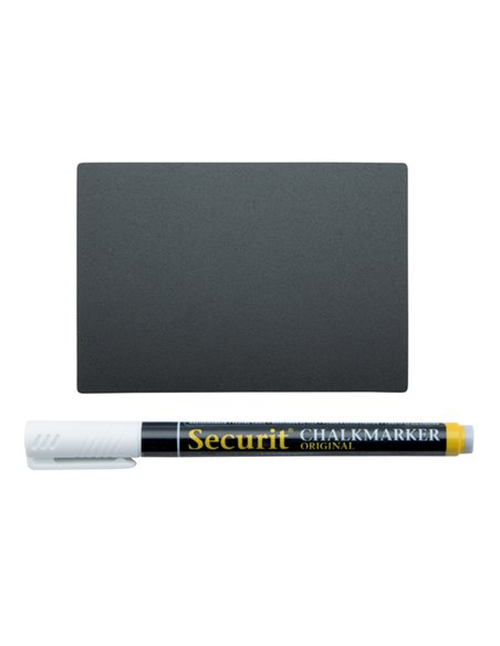 Set 20 TAG nere 7,4x10,5cm (A7) Securit TAG-A7-WT SECURIT LAVAGNE NERE
