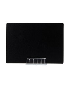 SET 10 SUPPORTI a L TRASPARENTE per TARGHETTE Securit TAG-HLD-TR SECURIT LAVAGNE NERE