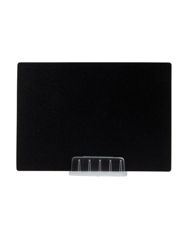 SET 10 SUPPORTI a L TRASPARENTE per TARGHETTE Securit TAG-HLD-TR SECURIT LAVAGNE NERE