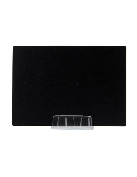SET 10 SUPPORTI a L TRASPARENTE per TARGHETTE Securit TAG-HLD-TR SECURIT LAVAGNE NERE