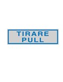 TARGHETTA ADESIVA 165x50mm TIRARE / PULL 96780