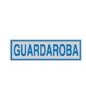 TARGHETTA ADESIVA 165x50mm GUARDAROBA 96667