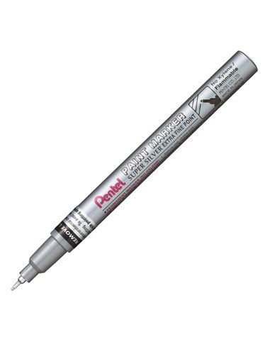 MARCATORE PAINT MFP10 ARGENTO PENTEL PUNTA CONICA EXTRA FINE MFP10-Z