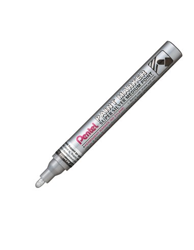 Marcatore PAINT MMP10 punta media vernice argento PENTEL MMP10-Z