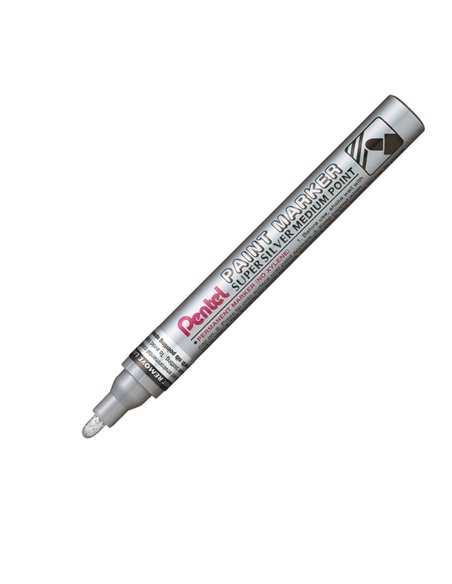 Marcatore PAINT MMP10 punta media vernice argento PENTEL MMP10-Z
