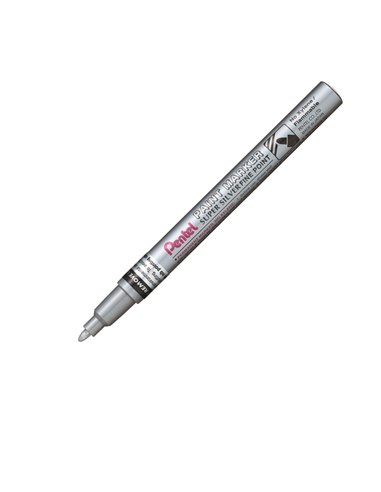 Marcatore PAINT MSP10 punta fine vernice argento PENTEL MSP10-Z PENTEL SPECIALI (CD-VETRO-TESSUTI-ECC.)