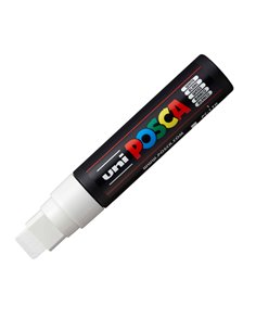 Marcatore UNI POSCA PC17K p.scalpello 15mm bianco UNI MITSUBISHI M PC17K BI UNI MITSUBISHI A BASE D'ACQUA